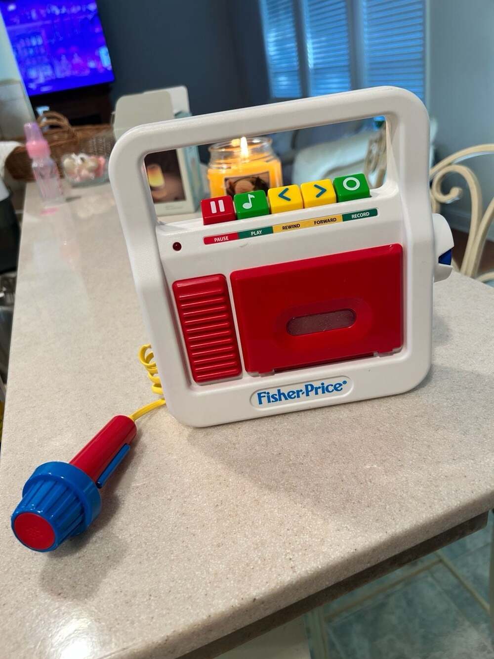 Fisher-Price Tape Recorder And Microphone Toy WORKS